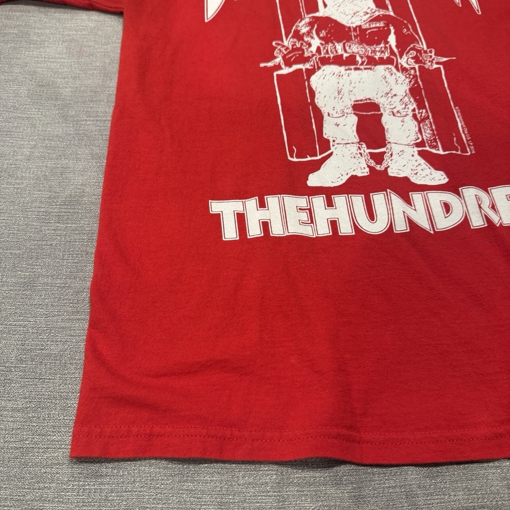 Death Row The Hundreds Graphic Rap Tee Shirt Mens Red Large - Picture 4 of 7